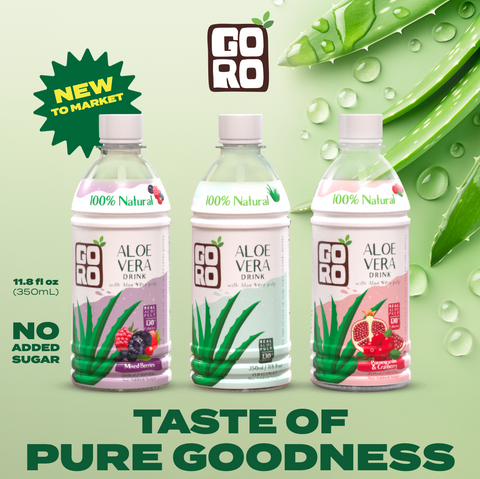 GORO Aloe Vera Drink Mixed Berries No added sugar (350*24/Case)