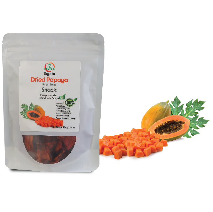 organic dried papaya chunks / spears Arabian Organics