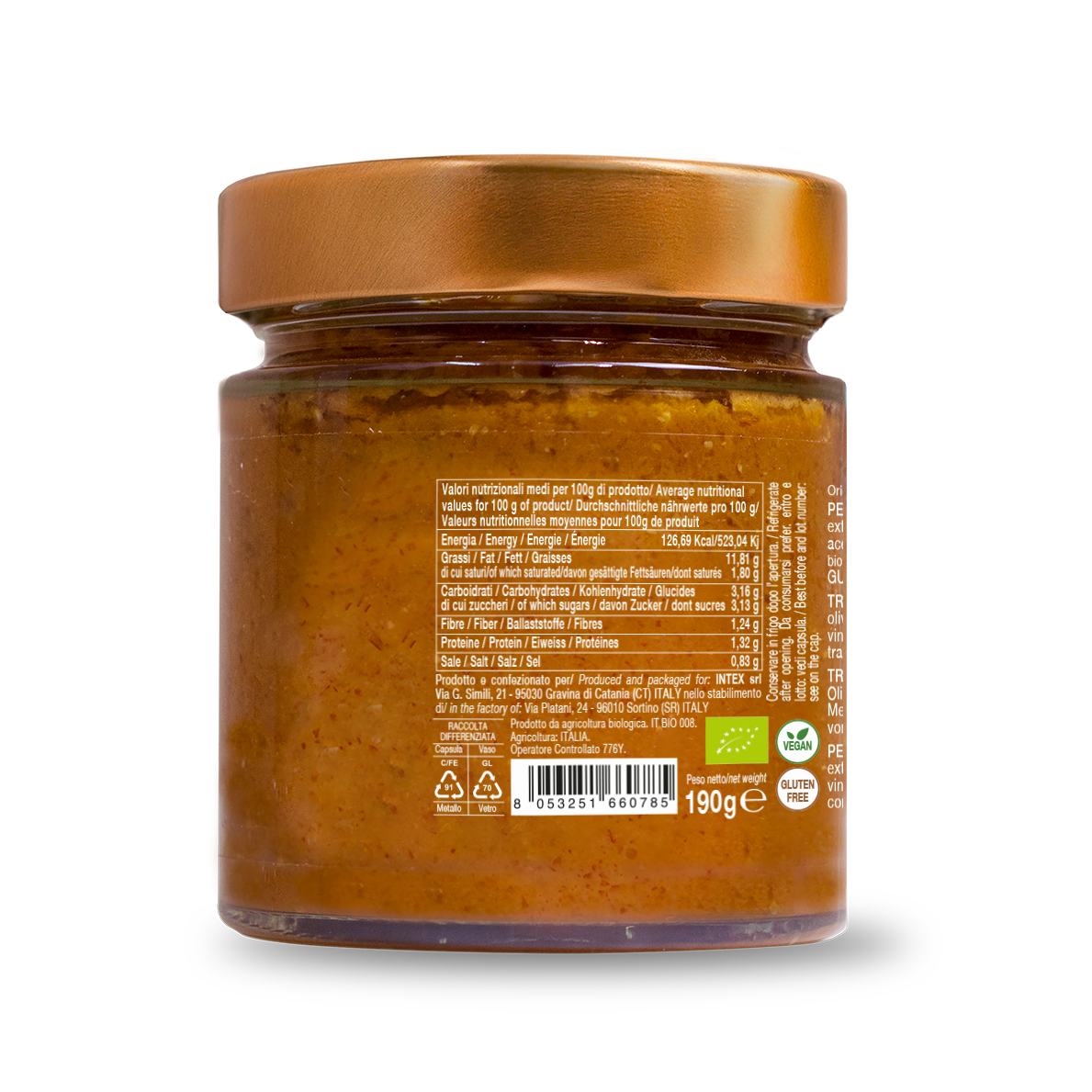 Pesto trapanese bio 190g Arabian Organics