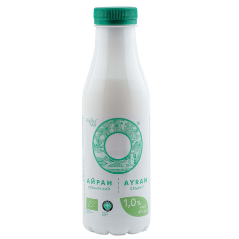 Organic fermented milk drink fat 1 % 470 g.