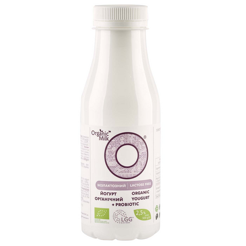Organic yogurt, lactose free, fat content 2.5%, 300g