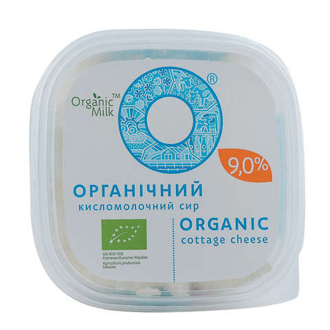 Organic cottage cheese, fat content 9.0 %, 300g