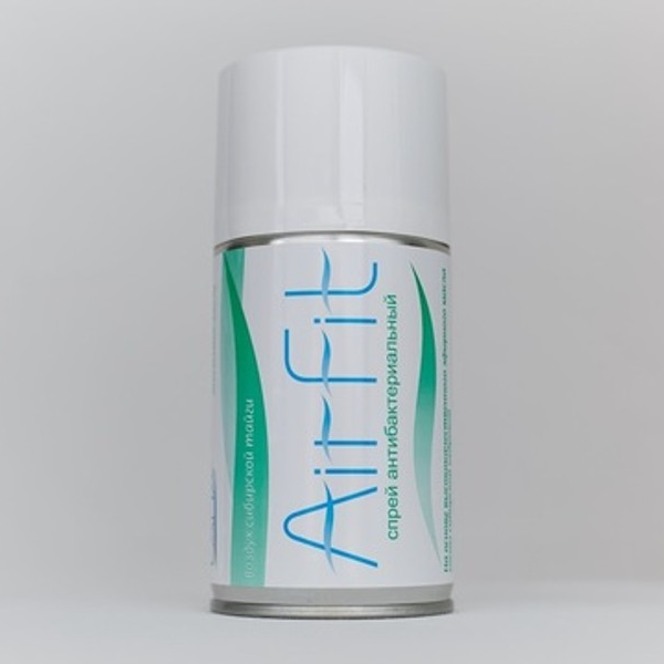 AirFit antibacterial spray (cedar) in aerosol package with dispenser