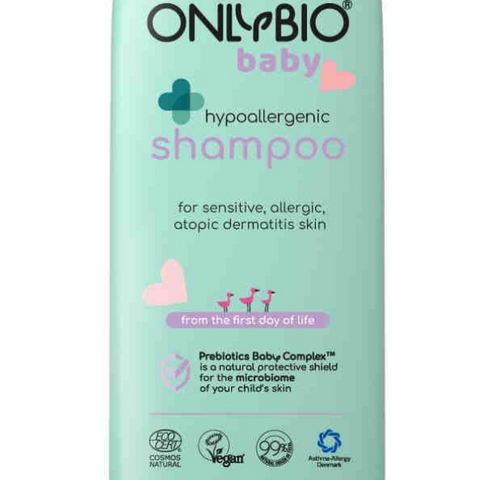 Hypoallergenic shampoo for babies with atopic, allergic and prone to allergies skin