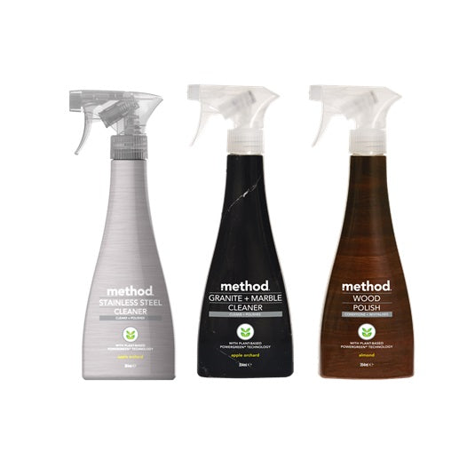 Method Home Sprays _ Steel, Granite & Wood Arabian Organics