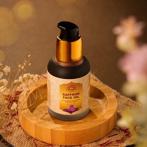 Nittah Saffron Face Oil 30ml - Holistic Face Care with Exotic Kumkumadhi Thailam - Radiant Complexion, Nourished Texture & Even Skin Tone