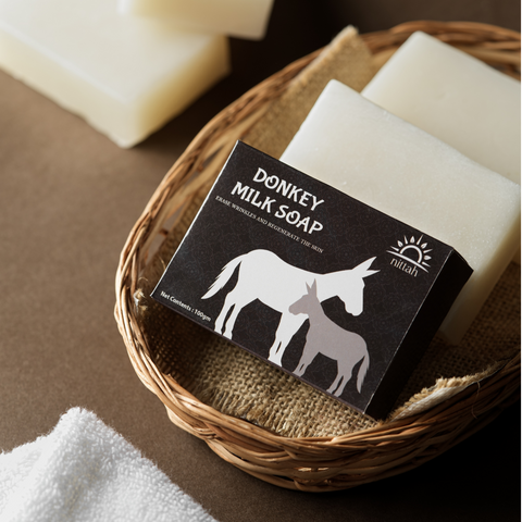 Nittah Donkey Milk Soap 100g - Erase Wrinkles and Regenerate the skin - Skin Tightener, Reduce Wrinkles and Promote a Youthful Radiance.