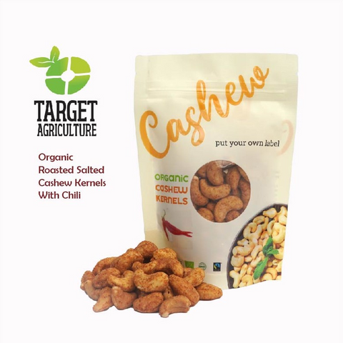 Vietnam Organic Roasted Salted Cashew Kernels with Chili