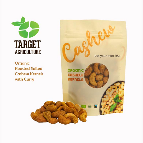 Vietnam Organic Roasted Salted Cashew Kernels with Curry