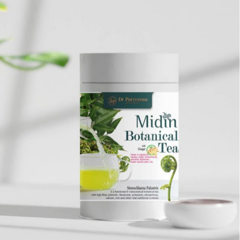 MIDIN BOTANICAL TEA WITH GINGER (50 sachets/teabags in DRUM)
