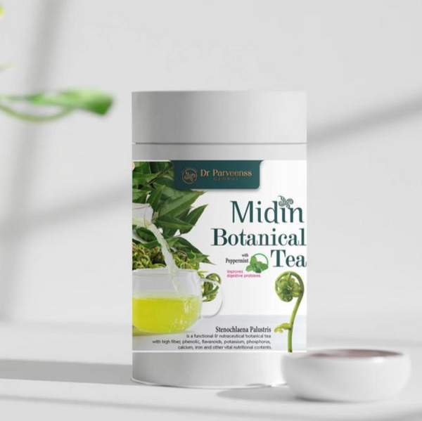 MIDIN BOTANICAL TEA WITH PEPPERMINT (50 sachets/teabags in DRUM)