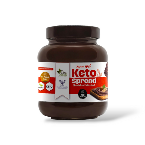 Healthy & Tasty Keto Spread Chocolate with Hazelnut 350gm, No Palm Oil, No Added Sugar