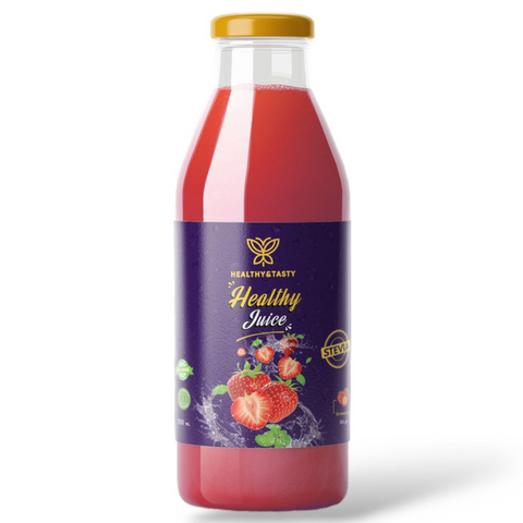 Strawberry Juice 300ml - Natural, Zero Sugar, 38.6 cal