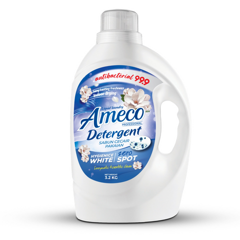 AMECO PROFESSIONAL LIQUID LAUNDRY DETERGENT HYGIENICE WHITE