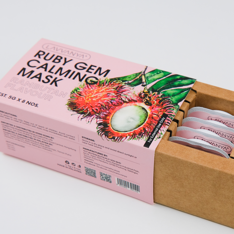 Ruby Gem Calming Facial Mask (Rambutan)