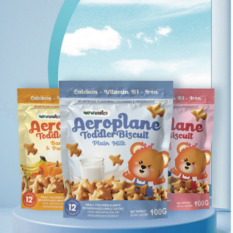 Natufoodies Aeroplane Toddler Biscuit