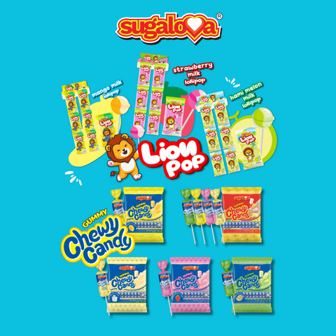 LION MILK LOLLIPOP & CHEWY CANDY LOLLIPOP