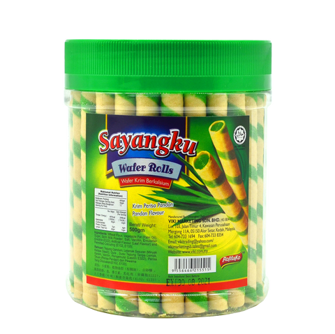 SAYANGKU WAFER ROLLS - PANDAN