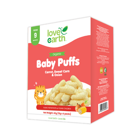 Organic baby puffs - Carrot, Tomato, Onion