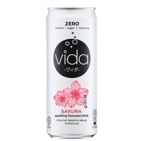 Vida Zero Sakura Sparkling Drink