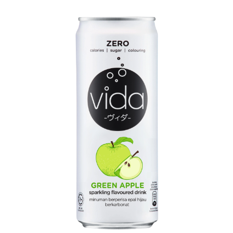 Vida Zero Green Apple Sparkling Drink