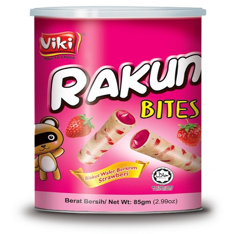 RAKUN BITES (PAPER CANISTER) - STRAWBERRY