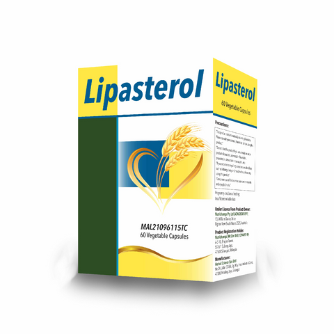 Nutrichampz Lipasterol 500mg Red Yeast Rice in 60 Vegetable Capsules