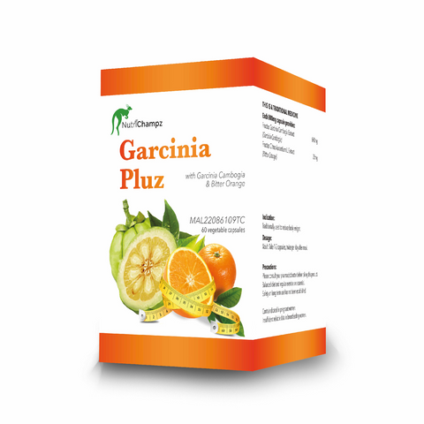 Nutrichampz Garcinia Plus Garcinia Cambogia & Bitter Orange 60 Vegetable Capsules