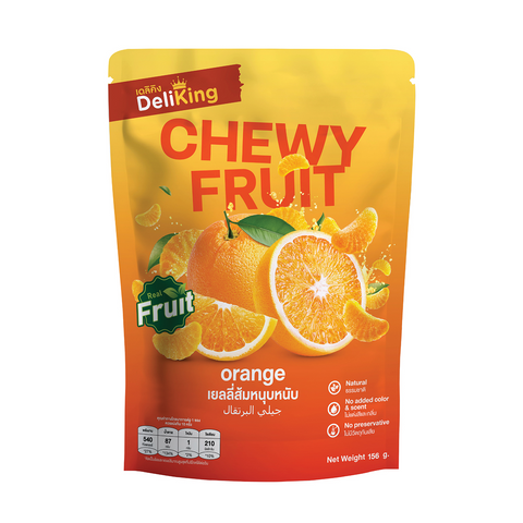 DeliKing Chewy Fruit - Orange Jelly [Retail Pack : DK01005]