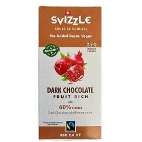 Organic Vegan NO ADDED SUGAR Dark with fruits