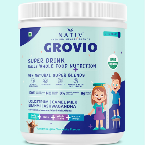 GROVIO USDA ORGANIC KIDS SUPER MILK 2 TO 16 Years