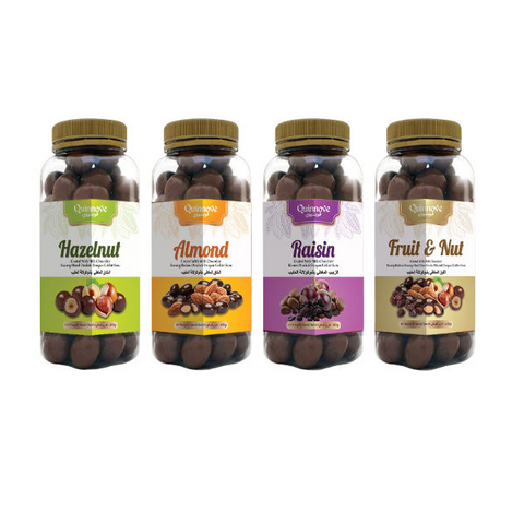 Compound Coated Nuts chocolates | Almond Nut, Hazelnut, Fruit and Nut & Raisins