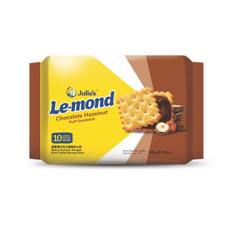 Le-mond Chocolate Hazelnut Puff Sandwich 180G