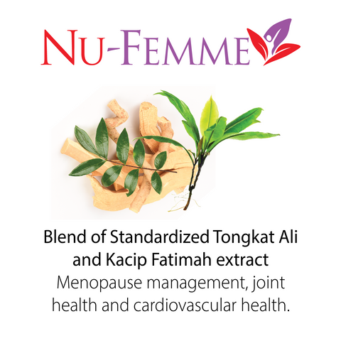 Nu-Femme® Proprietary Blend of Kacip Fatimah and Tongkat Ali