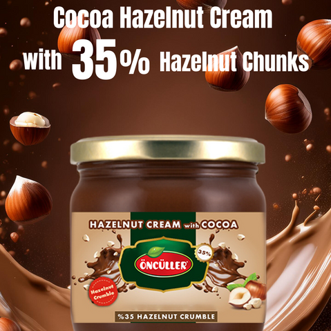 Cocoa Hazelnut Cream with Hazelnut Chunks