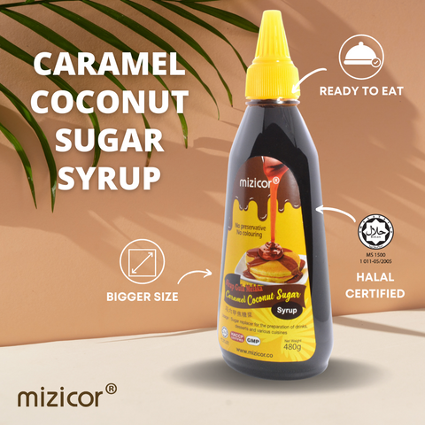 CARAMEL COCONUT SUGAR SYRUP, 480g/Bottle