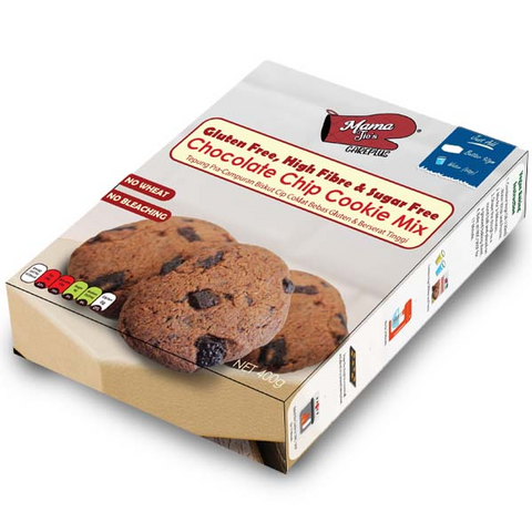 Mama Jie's Gluten Free , Sugar Free High Fibre Chocolate Chip Cookie Mix