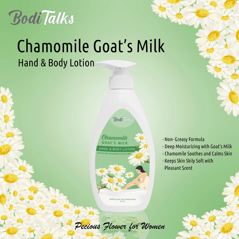 BodiTalks Chamomile Goat's Milk Hand & Body Lotion 500ml