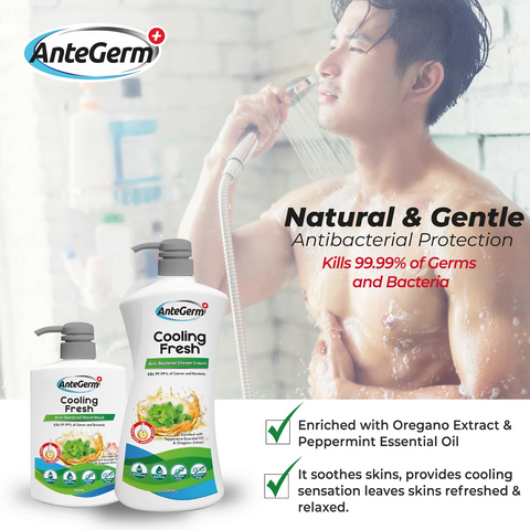 AnteGerm+ Cooling Fresh Antibacterial Shower Cream 1000ml