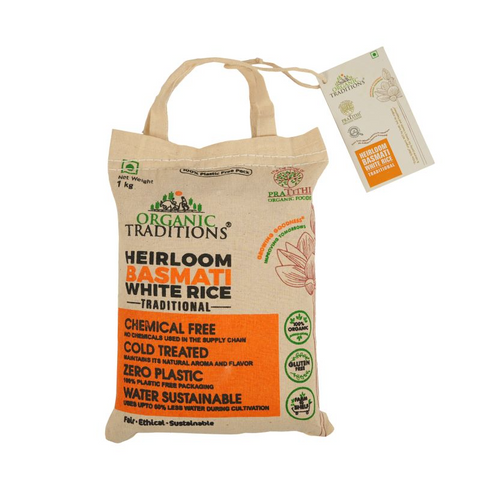 Organic Traditions  - Organic Heirloom Basmati White Rice