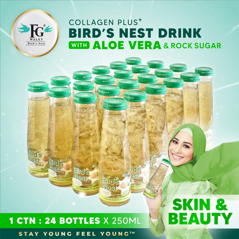 Fgwalet Collagen Plus Bird's Nest  Drink with Aloe Vera