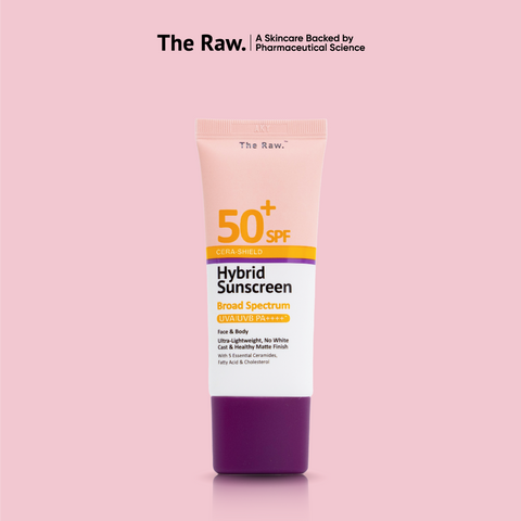 The Raw. Cera-Shield Hybrid Sunscreen SPF 50+ PA++++