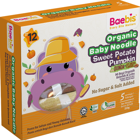 Baebis Organic Noodles (Sweet Potato & Pumpkin Soy Chicken)