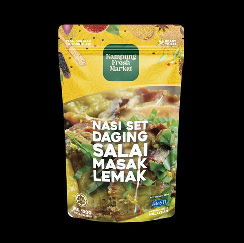 NASI SET DAGING SALAI MASAK LEMAK