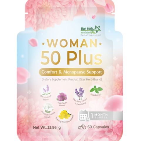 Woman 50 PLUS Comfort & Menopause Support  Dietary Supplement Product  (Star Herb Brand)