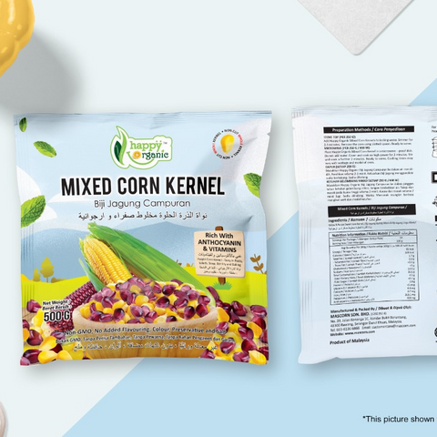 Organic Mixed Purple & Yellow Corn Kernel 500g