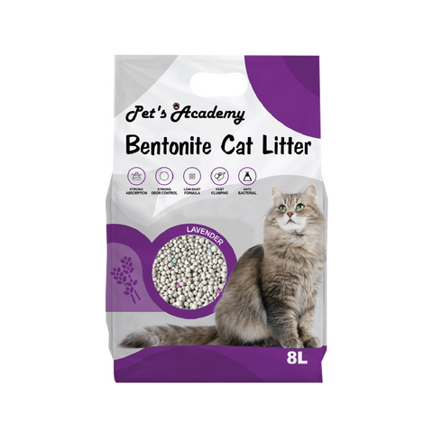 PET'S ACADEMY BENTONITE CAT LITTER LAVENDER 5L/ 8L/ 12L