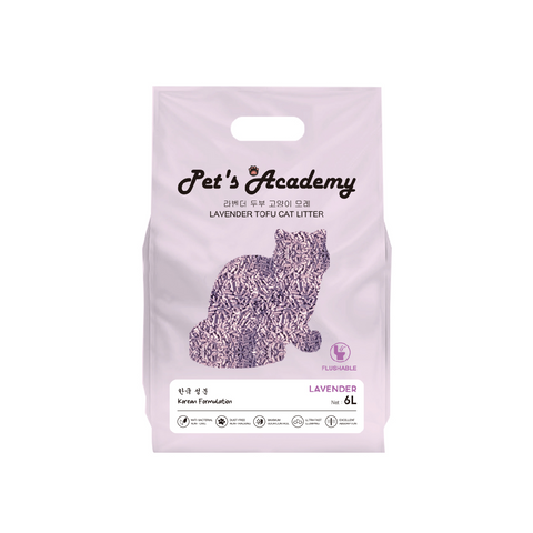 PET'S ACADEMY TOFU CAT LITTER LAVENDER 6L