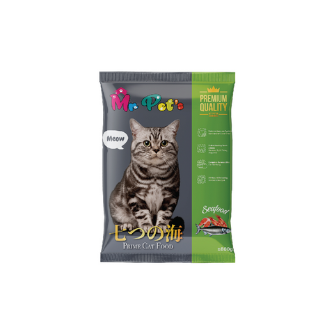 MR PET'S PRIME CAT FOOD SEAFOOD 800G