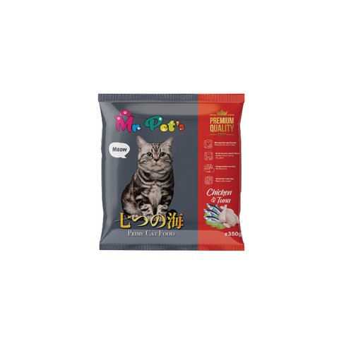 MR PET'S PRIME CAT FOOD CHICKEN & TUNA 350G